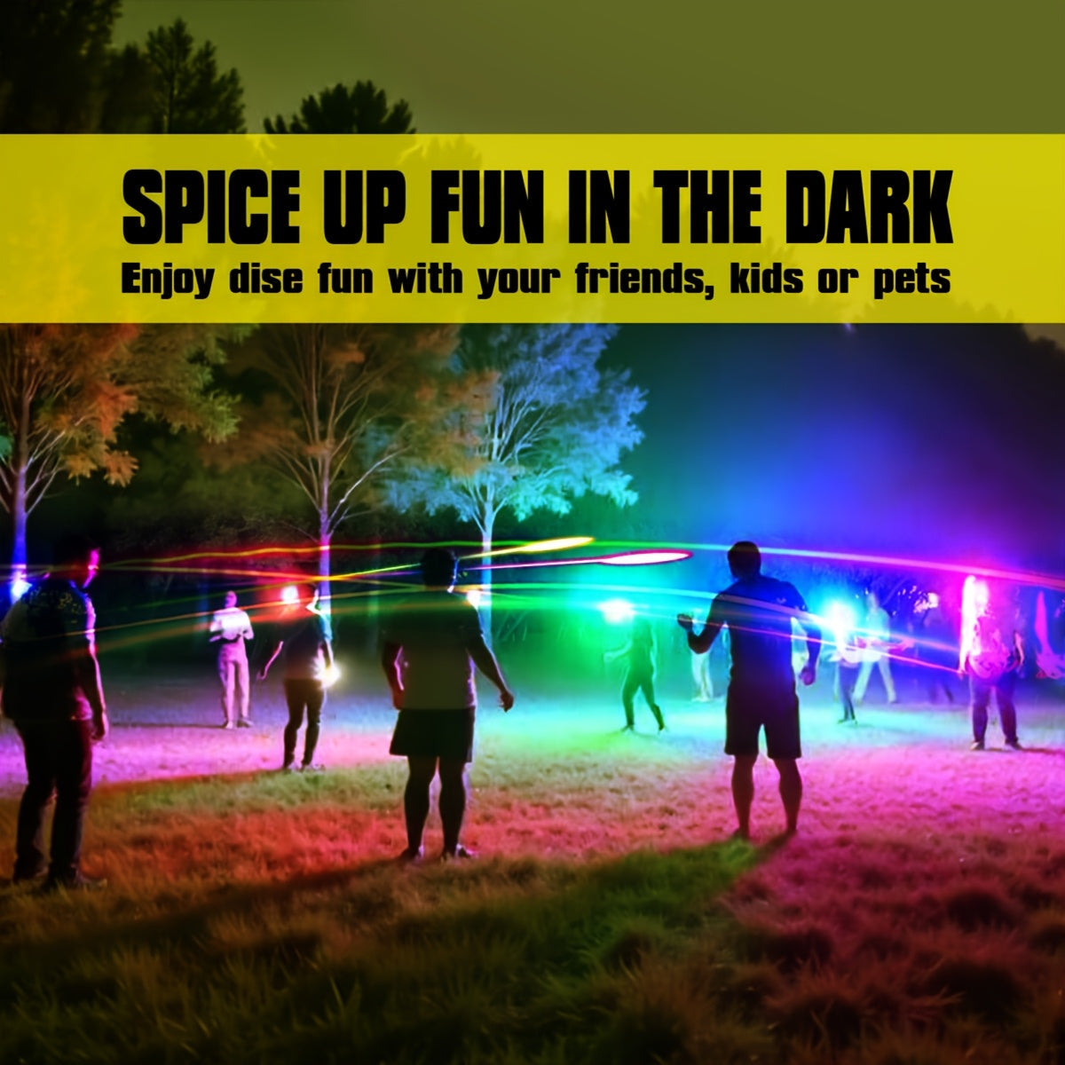 NNETM Light-Up Flying Disc USB Rechargeable Game Toy