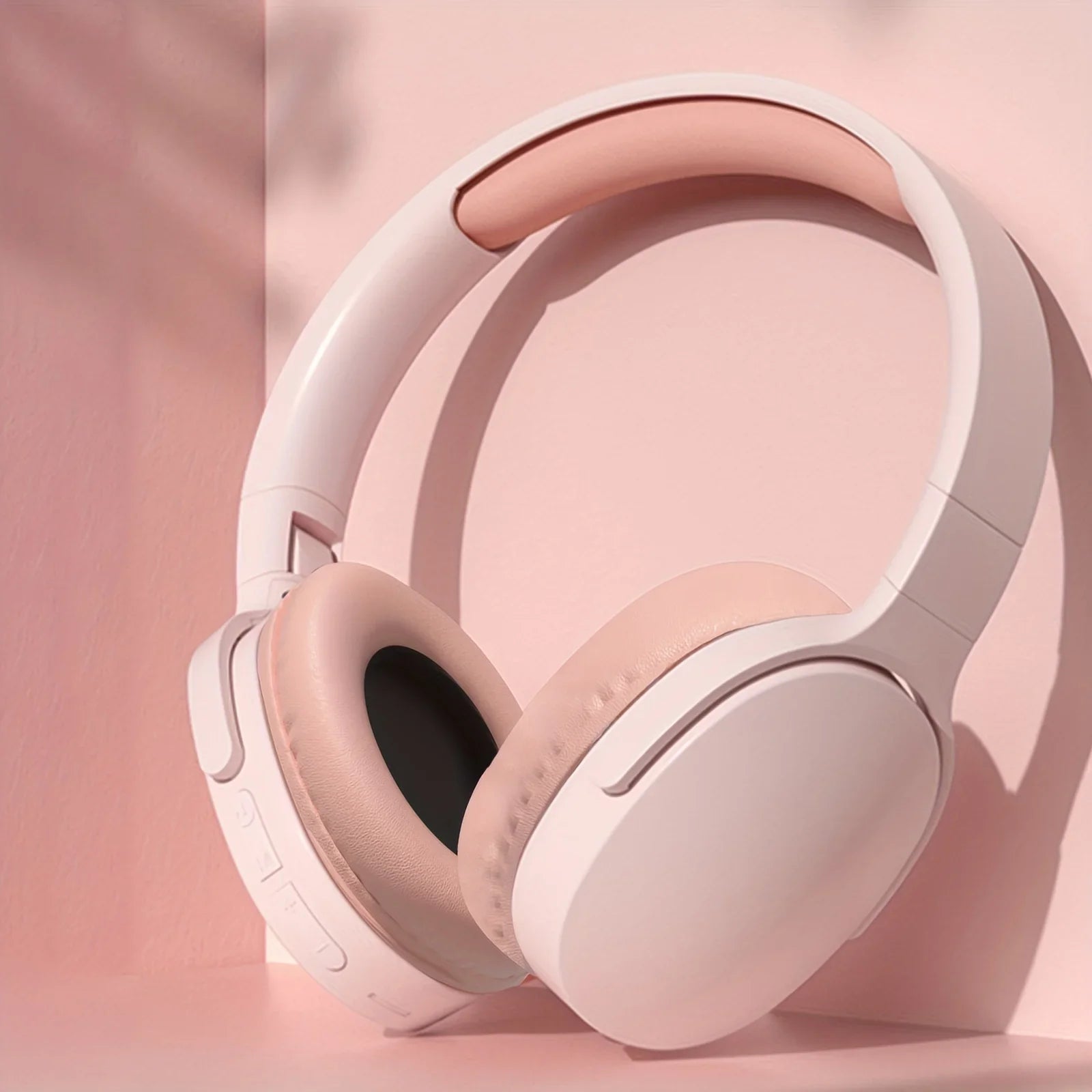 NNEOBA Wireless Bluetooth Over-Ear Headphones Pink