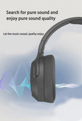 NNEDSZ Blue P2963 Wireless Bluetooth Headphones with LED Light, Hi-Fi Sound, and Sport Design
